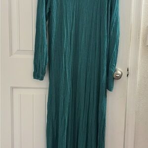 Elegant Teal Maxi Dress